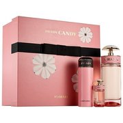 Prada Candy Florale Zestaw podarunkowy, woda toaletowa 80ml + woda toaletowa 7ml + balsam do ciała 75ml