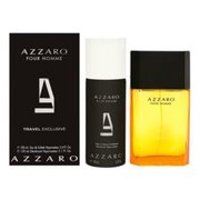 Azzaro Silver Black Zestaw podarunkowy, woda toaletowa 100ml + dezodorant w sprayu 150ml