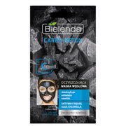Čistiaca maska s aktívnym uhlím pre suchú a citlivú pleť Carbo Detox ( Clean sing Carbon Mask) 8 g