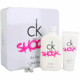 Calvin Klein CK One Shock for Her Zestaw podarunkowy, woda toaletowa 200ml + mleczko do ciała 100ml
