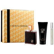 Carolina Herrera CH for Men Zestaw podarunkowy, woda toaletowa 100ml + balsam po goleniu 100ml + woda toaletowa 10ml