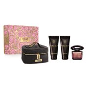 Versace Crystal Noir Zestaw podarunkowy, woda perfumowana 90ml + mleczko do ciała 100ml + żel pod prysznic 100 ml + bag