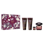 Versace Crystal Noir Zestaw podarunkowy, woda perfumowana 90ml + mleczko do ciała 100ml + żel pod prysznic 100 ml + woda perfumowana 5 ml