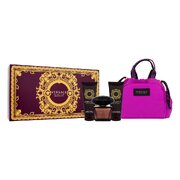 Versace Crystal Noir Zestaw podarunkowy, woda toaletowa 90ml + żel pod prysznic 100ml + balsam do ciała 100ml + torebka