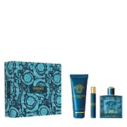 Versace Eros Zestaw podarunkowy, woda toaletowa 100ml + Żel pod prysznic 150ml + Woda toaletowa 10 ml