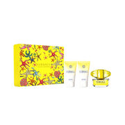Versace Yellow Diamond Zestaw upominkowy, woda toaletowa 50ml + mleczko do ciała 50ml + Żel pod prysznic 50ml