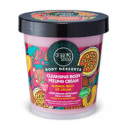 ORGANIC SHOP Body Desserts Summer Fruit Ice Cream Cleansing Body Peeling Cream oczyszczający kremowy peeling do ciała 450ml