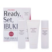 Shiseido iBuki starter Zestaw Zestaw upominkowy, delikatny środek czyszczący 30 ml + koncentrat zmiękczania 30 ml + rafinowanie kremu nawilżającego 30 ml