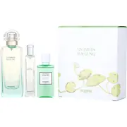 Hermes Un Jardin Sur Le Nil Zestaw upominkowy, Woda toaletowa 100ml + Woda toaletowa 15ml + Żel pod prysznic 40ml
