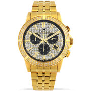 Louis XVI LXVI1037 Majeste Iced Out Chronograph mens watch 43mm 5ATM