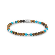 Rebel & Rose Bracelet Mix Tiger Turquoise RR-40109-S-M ladies
