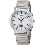ETT EGS-11580-11M Mens Watch Zugband Solar Radio-Controlled 41mm 5ATM