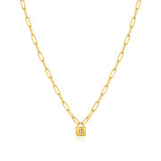 ANIA HAIE N032-01G Underlock & Key Ladies Necklace, adjustable