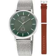 ETT Eco Tech Time EGS-11622-81MS Mens Watch Atacama Solar Radio Controlled 40mm 5ATM