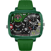 Nubeo NB-6084-03 Mens Watch Odyssey Triple Time-Zone Limited 58mm 5ATM