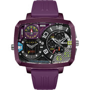 Nubeo NB-6084-06 Mens Watch Odyssey Triple Time-Zone Limited 58mm 5ATM