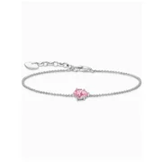 Thomas Sabo A2159-051-9-L19V Silver bracelet w. pink cubic zirconia drop