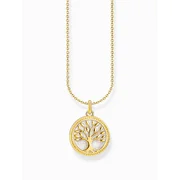 Thomas Sabo KE2220-427-39-L45V Gold-plated necklace w. tree of love pendant 