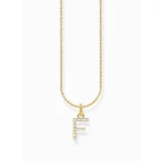 Thomas Sabo KE2245-414-14-L45V Gold-plated necklace letter F 