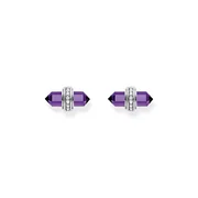 Thomas Sabo H2281-643-13 Silver stud earrings w. violet onyx 