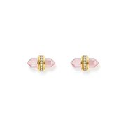 Thomas Sabo H2281-414-9 Gold stud earrings w. pink onyx 