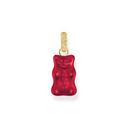 Thomas Sabo PE967-414-10 Large gold-plated red Goldbears pendant w. stones 
