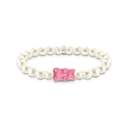 Thomas Sabo A2154-082-9-L17 Gold Bears Pearl Bracelet pink 17 cm