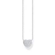 Thomas Sabo KE2277-051-14-L45V Silver Heart Necklace with Zirconia 40-45 cm Ladies