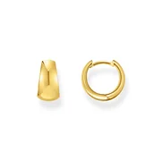 Thomas Sabo CR740-413-39 Bold - Gold-plated Trapeze Hoop Earrings 12 mm Ladies