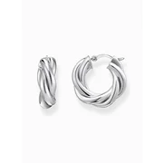 Thomas Sabo CR742-001-41 Bold - Silver Hoop Earrings 20,0 mm Intertwined design Ladies