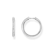 Thomas Sabo CR673-051-14 Silver Hoop Earrings Pavé Silver 20,0 mm Ladies