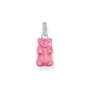 Thomas Sabo PE967-052-9 Big Silver Gold Bears Pendant in Pink with Stones Ladies