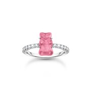 Thomas Sabo TR2459-052-9-52 Silver Ring with pink Gold Bears and Zirconia Ladies