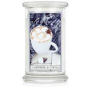 Kringle Candle Cashmere & Cocoa duża świeca zapachowa z 2 knotami (624 g)