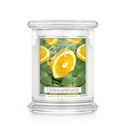 Kringle Candle CITRUS & SAGE świeca zapachowa średnia z 2 knotami (411 g)