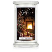 Kringle Candle COSY CHRISTMAS duża świeca zapachowa z 2 knotami (624 g)