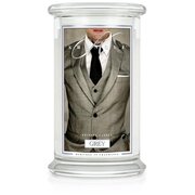 Kringle Candle Grey duża świeca zapachowa z 2 knotami (624 g)