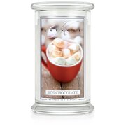 Świeca zapachowa Kringle Candle Hot Chocolate duża z 2 knotami (624 g)
