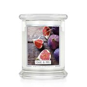 Kringle Candle Oak & Fig świeca zapachowa średnia z 2 knotami (411 g)