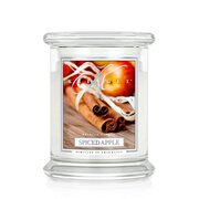 Kringle Candle Spiced Apple świeca zapachowa średnia z 2 knotami (411 g)