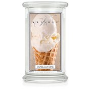 Kringle Candle Vanilla Cone duża świeca zapachowa z 2 knotami (624 g)