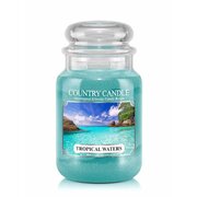 Country Candle Tropical Waters duża świeca zapachowa z 2 knotami (652 g)