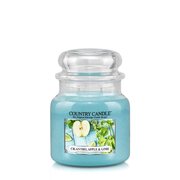 Country Candle Cilantro, Apple & Lime świeca zapachowa średnia 2-knoty (453 g)