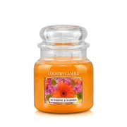 Country Candle Sunshine & Daisies świeca zapachowa średnia z 2 knotami (453 g)