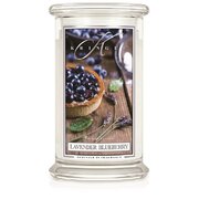 Kringle Candle Lavender Blueberry duża świeca zapachowa z 2 knotami (624 g)