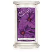 Kringle Candle Sugar Plum Poinsettia duża świeca zapachowa z 2 knotami (624 g)