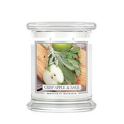 Kringle Candle Crisp Apple & Sage świeca zapachowa średnia z 2 knotami (411 g)