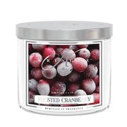 Kringle Candle TUMBLER Frosted Cranberry świeca zapachowa średnia z 2 knotami (411 g)