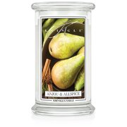 Kringle Candle Anjou & Allspice duża świeca zapachowa z 2 knotami (624 g)