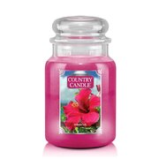 Country Candle Hibiscus duża świeca zapachowa z 2 knotami (652 g)